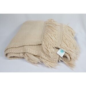 Martha Stewart Collection‎ Chunky Knit Throw Blanket Blush Pink 50" x 60"